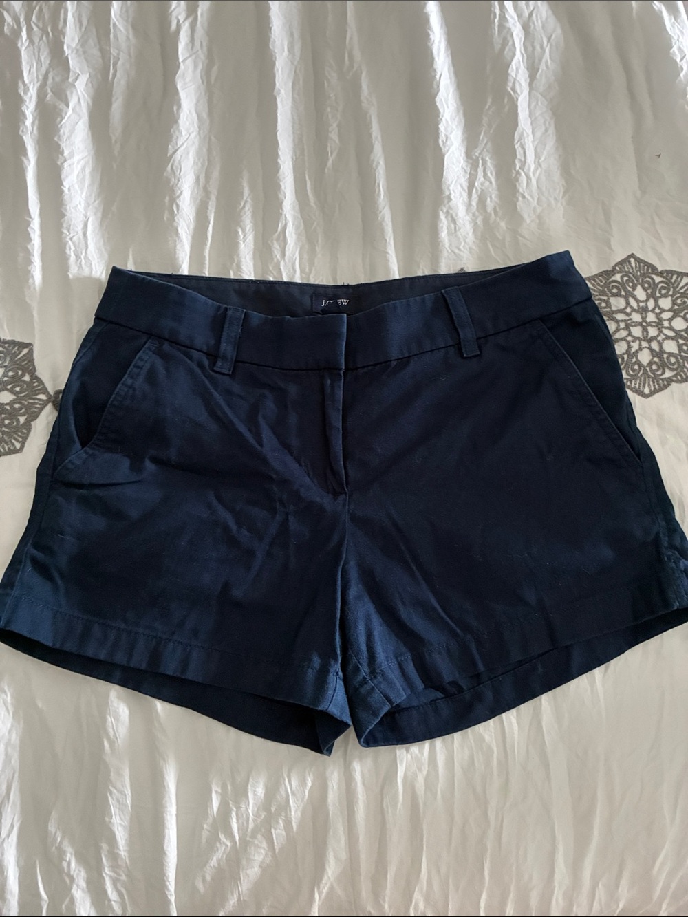 J. Crew Dark Navy Women's Chino Bermuda Shorts